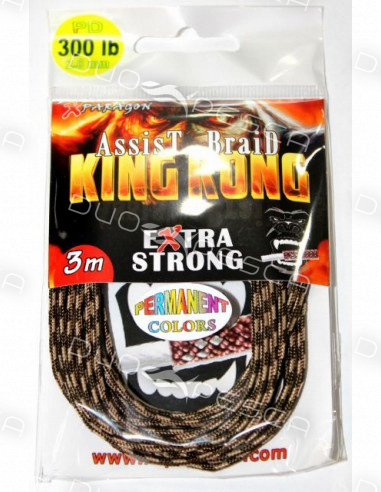 KING KONG ASSIST BRAID X-PARAGON 3MT PD 300LB 2.0MM COLOR WHITE