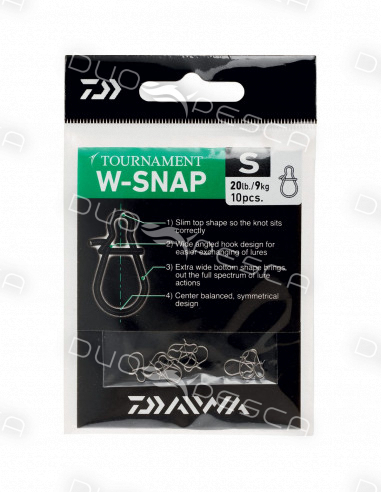 MOSQUETONES DAIWA TOURNAMENT D-SNAP (10 UDS)