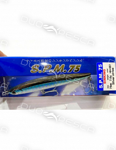BASSDAY S.P.M. 75 SINKING 75MM 7GR COLOR HH-551 SILVER STRIPE