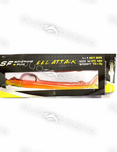 TUBERTINI EEL ATTACK SET BOX (1+1) SIZE S 100MM 6.5+2GR C.07 CHEWING GUM