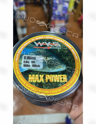 NYLON WAKASU RED MAX POWER RED STRONG 1000MT 0.18MM