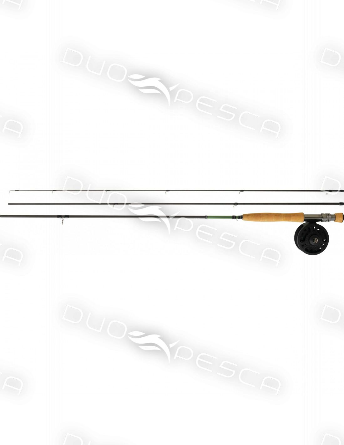 COMBO MOSCA DAIWA CARRETE MOSCA DF + CAÑA TROUT FLY CARBONO