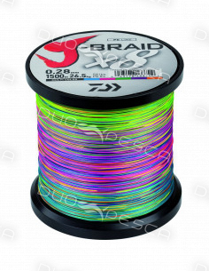 Daiwa J BRAID X 8 28/100 1500 M MULTICOLORE